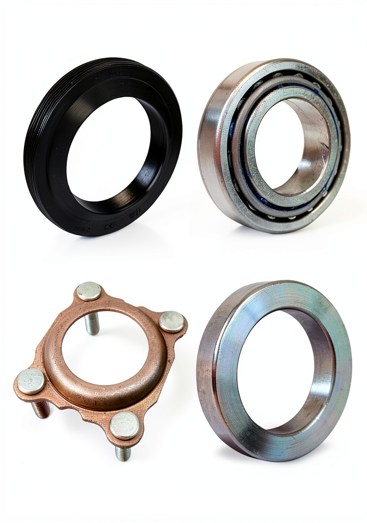 'Rear axle bearing kit components'