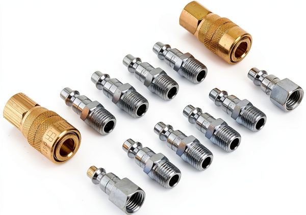 Milton (S-210) 1/4" NPT M-Style Coupler and Plug Kit, (12-Piece)-0