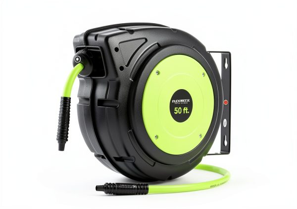 Flexzilla 3/8 in 50 ft retractable air hose reel ZillaGreen L8250FZ-2
