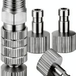 Hotop Airbrush Quick Release Coupling 5-Piece 1/8 Inch Alloy Steel Kit-0
