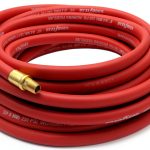 Goodyear 50 ft 3/8 in Rubber Air Hose Red 250 PSI Heavy Duty-0