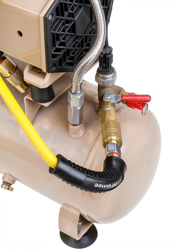 Hromee Air Compressor Hose 1/4 inch x 25 ft with Brass Coupler-2