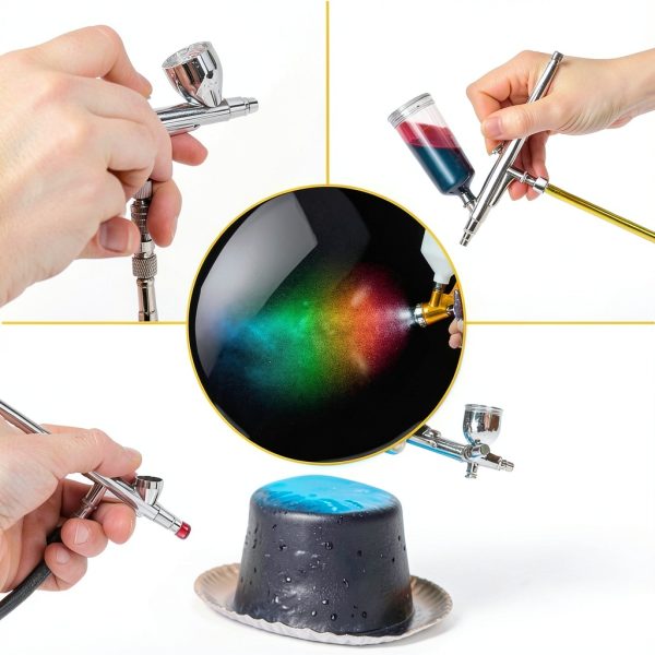 Hotop Airbrush Quick Release Coupling 5-Piece 1/8 Inch Alloy Steel Kit-6