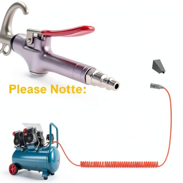High Volume Air Blow Gun JASTIND Aluminum Rubber Guard Nozzle 12in-3