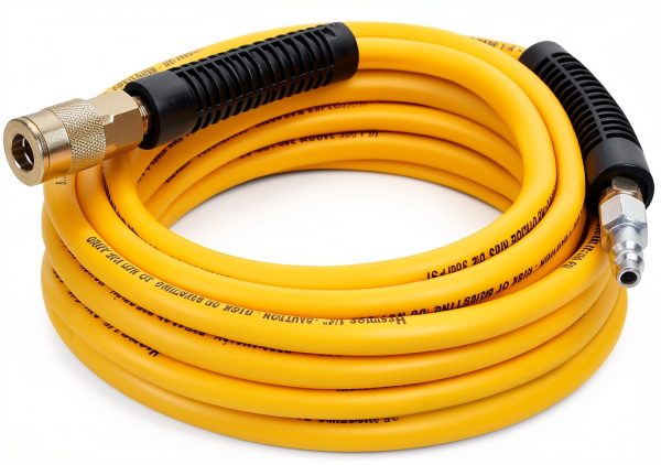 Hromee Air Compressor Hose 1/4 inch x 25 ft with Brass Coupler-0