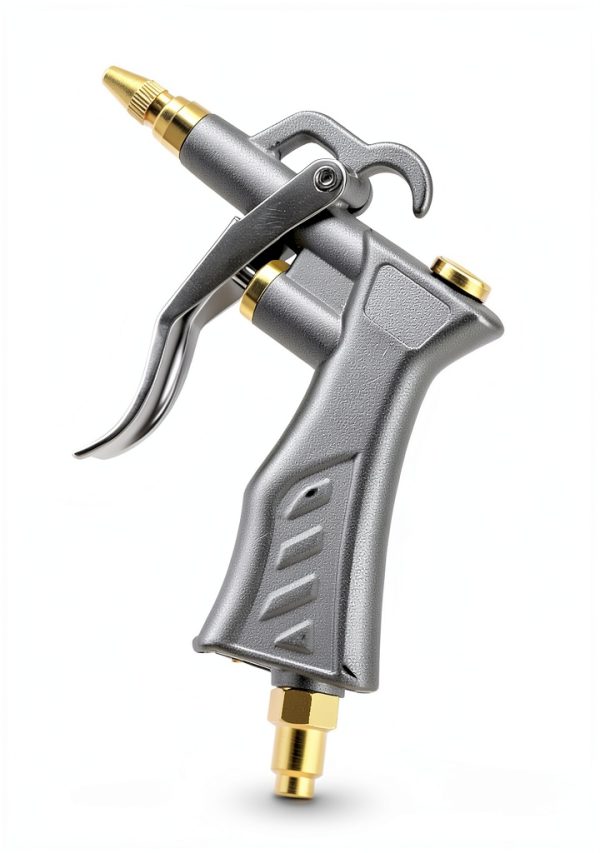 JASTIND Industrial Air Blow Gun with Brass Adjustable Air Flow Nozzle and 2 Steel Extension, Pneumatic Air Compressor Accessory Tool Dust Cleaning and Blower Gun-1