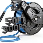 Retractable Air Hose Reel Relhost 50 ft 3/8 in Hybrid Steel Heavy Duty-0