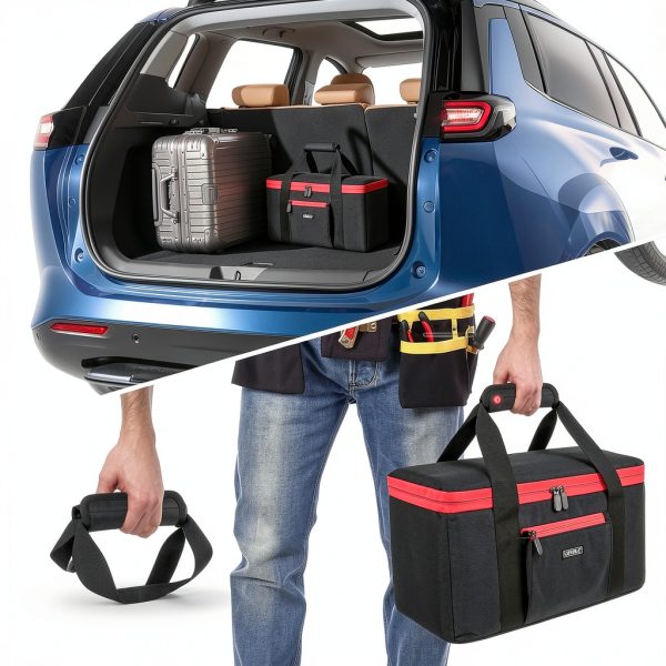 Air Compressor Bag for Milwaukee M18 Inflator 8mm Lined Polyester Case-4