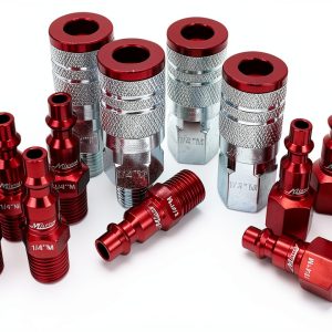 Milton S-314MKIT ColorFit Coupler & Plug Kit Red M-Style 14-Piece-0
