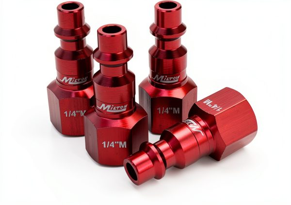 Milton S-314MKIT ColorFit Coupler & Plug Kit Red M-Style 14-Piece-4