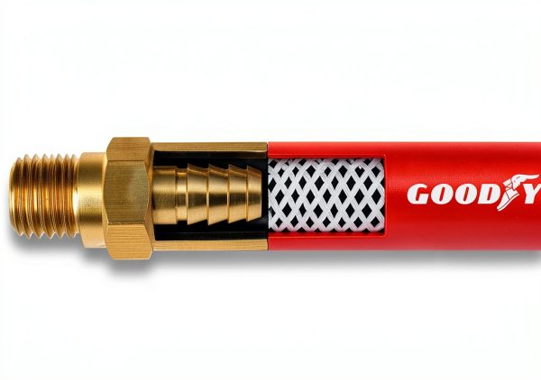 Goodyear 50' x 3/8" Hybrid Air Hose - 300 PSI - Kink Free - Made in USA-1