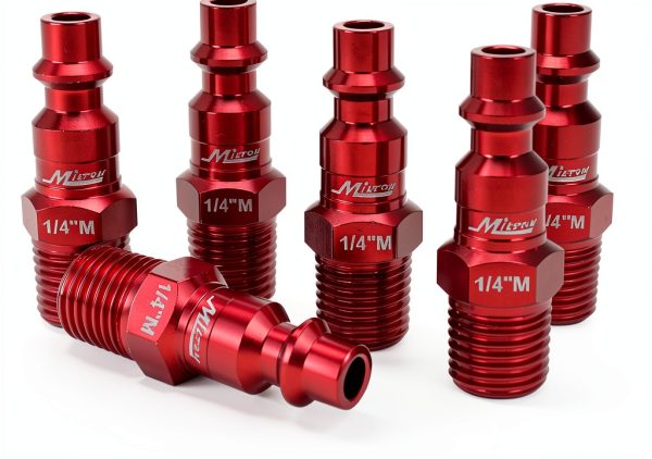 Milton S-314MKIT ColorFit Coupler & Plug Kit Red M-Style 14-Piece-3